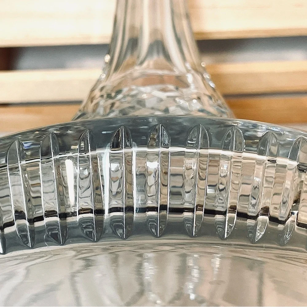 Waterford Lismore Etched Crystal Detailed Ships Decanter w Stopper | EUC